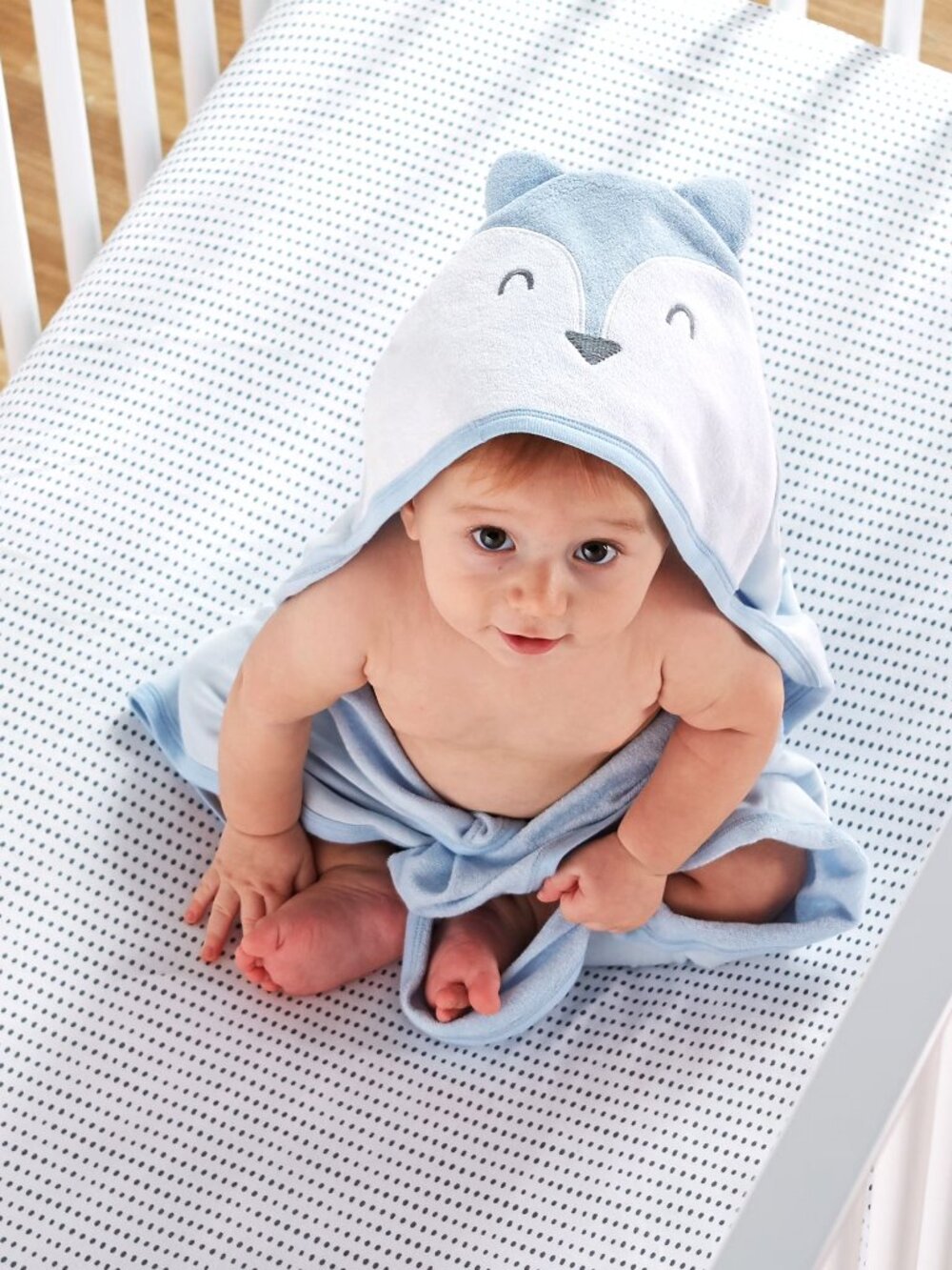 Little Star 100% Organic Cotton 1 Pack Boys Bath Towel